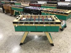 2.0129 (ref 2.0129) 2de hands groene tafelvoetbal Jupiter 7*