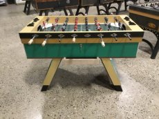 2.0131 (ref 2.0131) 2de hands groene tafelvoetbal Jupiter 7*