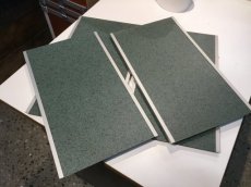 4 X SIERPANEEL  Blauwgroen SET VAN 4 SIERPANELEN  BL/GR VOOR OUDE JUPITER