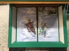 4 X SIERPANEEL cross / moto's SET VAN 4 SIERPANELEN  LAMBORGINI / FERRARI VOOR OUDE JUPITER