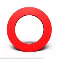DARTS SURROUND ROOD PROTECTION MURALE POUR FLÉCHETTES ROUGE / BLEU / NOIR