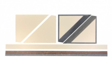 FORMICA HOEKEN+LATTEN SPEELVELD JUPITER NA 2014 Formica (Jupiter) hoek- en latten set van na 2014, langs onder geslepen